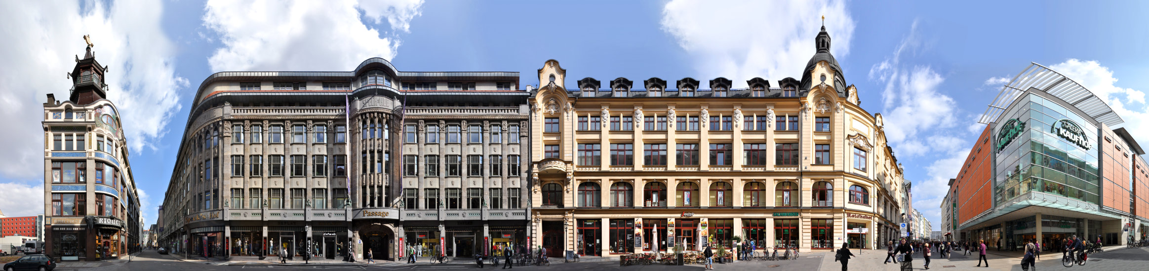 Strassenfront Reichsstrasse Leipzig