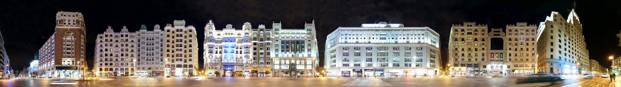 Gran Via (Nachtansicht)