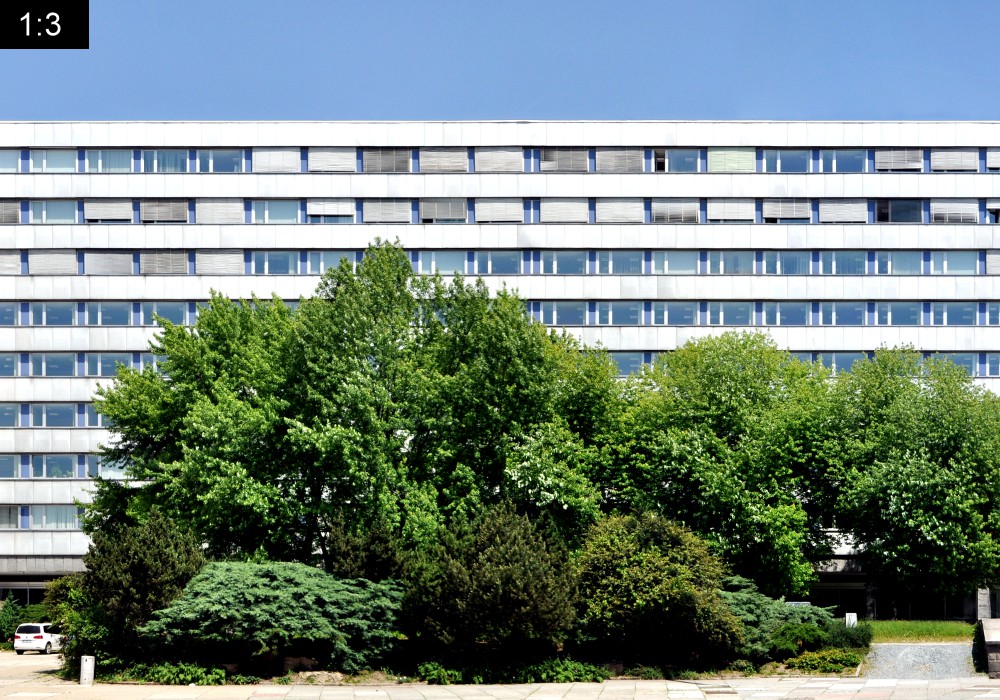 Karl Marx Monument Brueckenstrasse Panoramastreetline