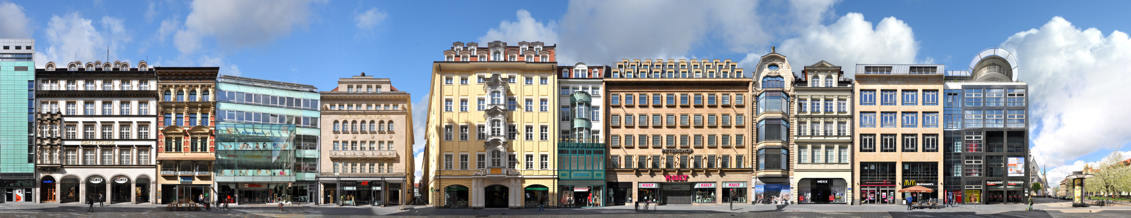 Petersstrasse and Petershof in Leipzig, Saxony