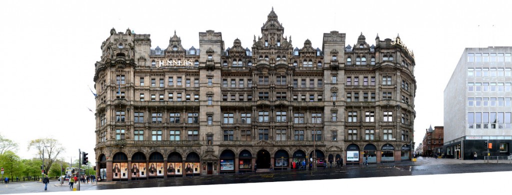 Edinburgh Jenners department Store street front view