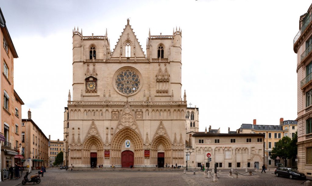 lyon cathedrale saint jean photo image architecture