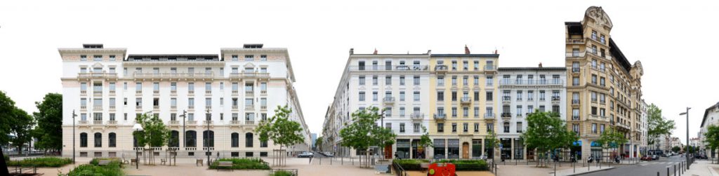 Lyon street panorama