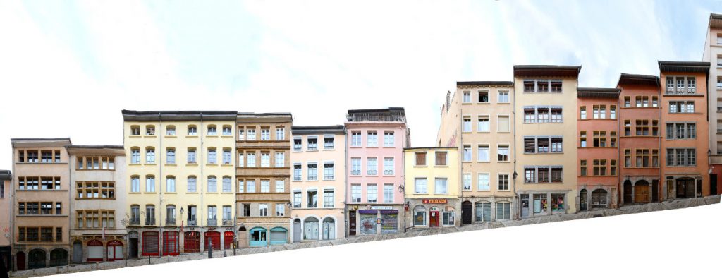 Lyon Croix Rousse Panorama streetscape