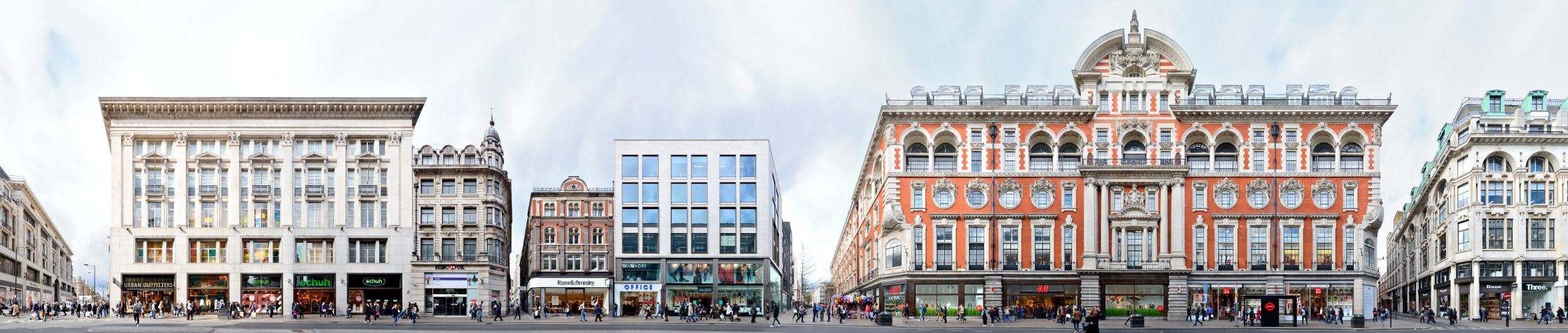 Oxford Street streetview Architektur Straßenansicht