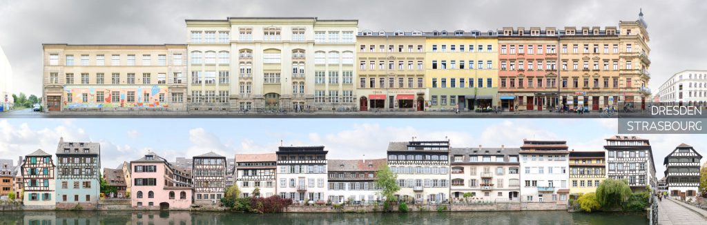 Dresden Neustadt Strassburg Petite France Panorama Bilder Stadtansichten