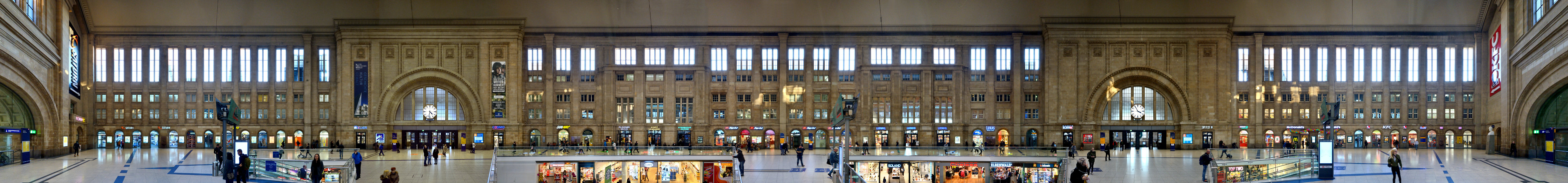 Hauptbahnhof Leipzig | Querbahnsteig Fassade