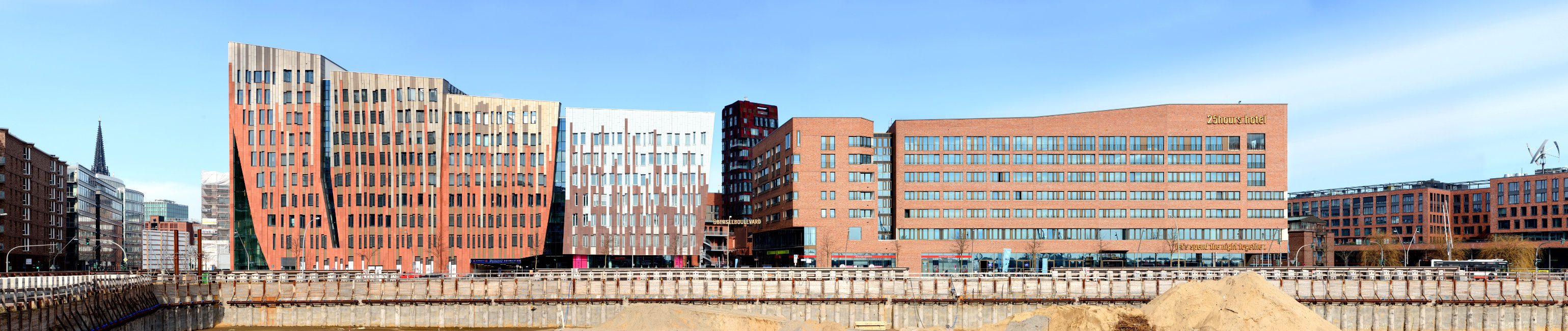 Hafen-City Panorama moderne Architektur