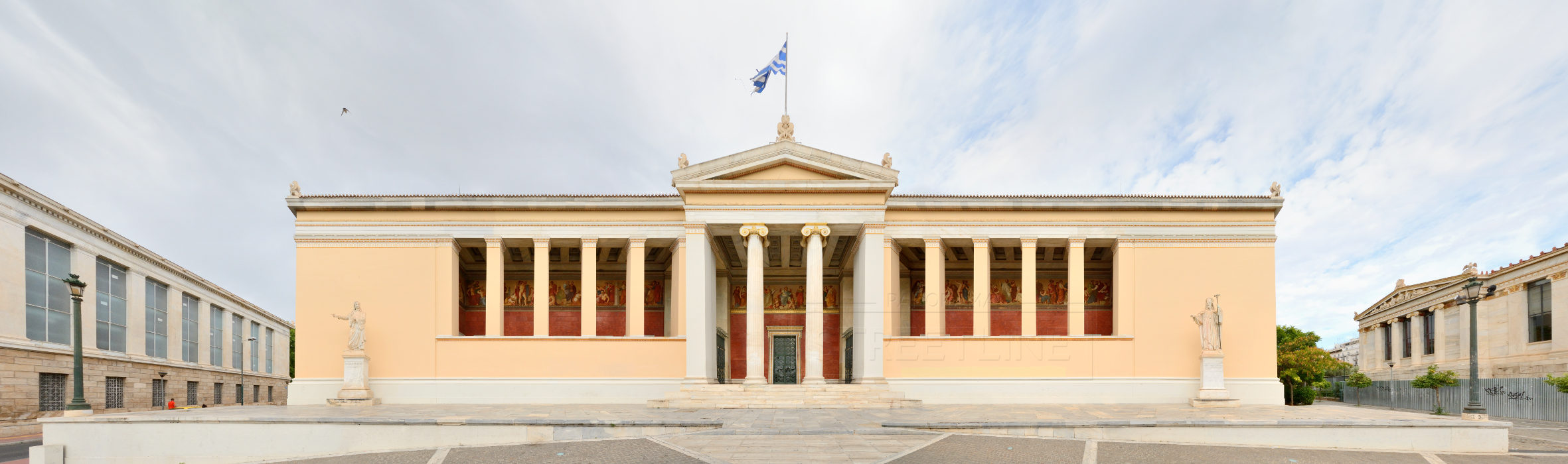 Universität Athen Fassade Panorama