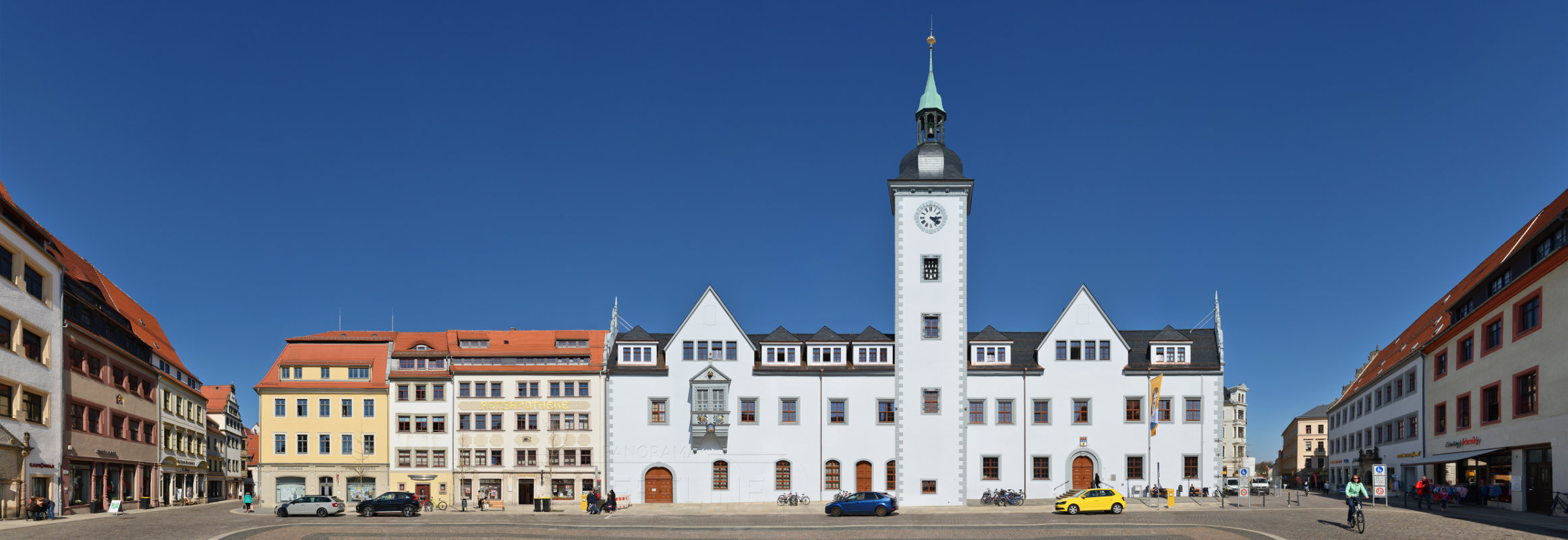Freiberg in Saxony, Town Hall and Market panorama photografie
