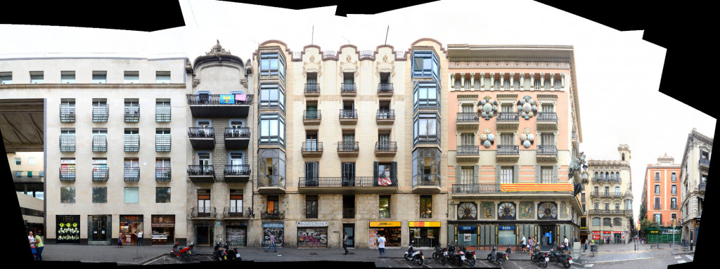 La Rambla street front spain, Barcelona