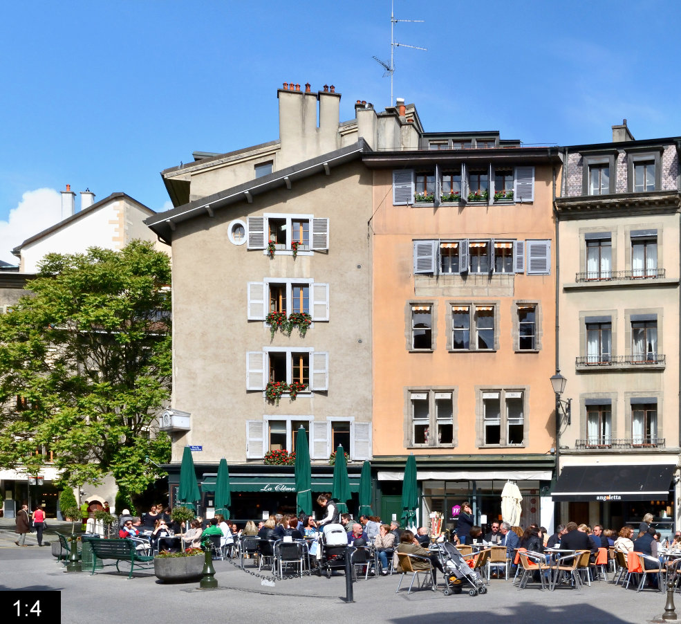 The Clemence Restaurant, Boug de Four Square, Geneva, Switzerland, Europe  Stock Photo - Alamy