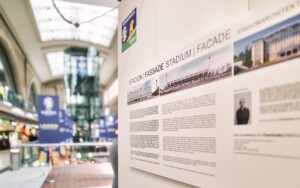 Stadion Fassade Leipzig Hauptbahnhof Architekturfotografie Ausstellung