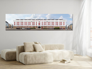 Highbury Stadium Canvas Print Aluminium Print London England Football Stadium Architecture